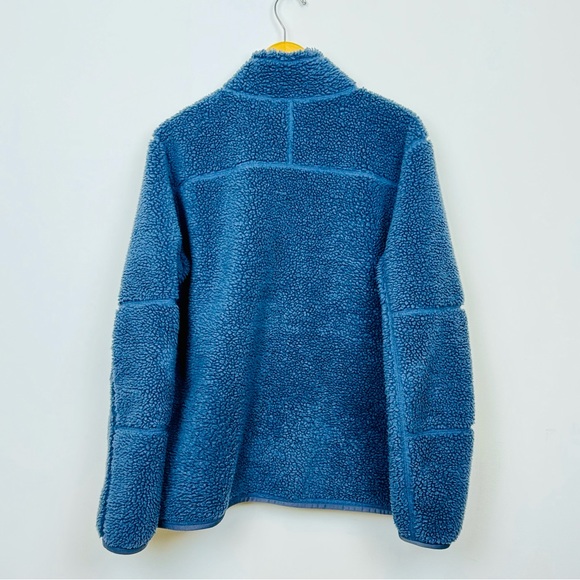 LL Bean Sherpa Zip Up Jacket | Mens Size XL | Blue | Item 500365 - Picture 4 of 8